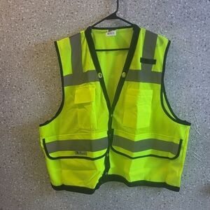 Radians Safety Vest SV59-2ZGD Green Heavy Duty, Class 2/Level 2, Hi Visiblity 2X
